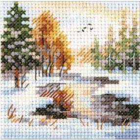 0-236 Winter came. In the forest 7x7 cm