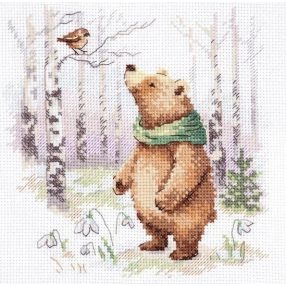 0-241 Tales of the forest. Spring came 16x16 cm