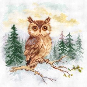 0-242 Tales of the forest. Owl 16x16 cm