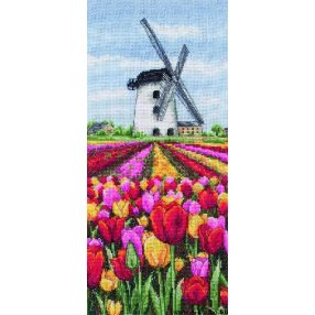 PCE0806 Dutch Tulips Landscape 14x32 cm