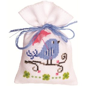 PN-0147230 Blue Bird Bag 8x12 cm