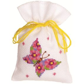PN-0146852 Pink Butterfly Bag  8x12 cm