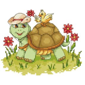 4929 Funny turtle 18x18 cm