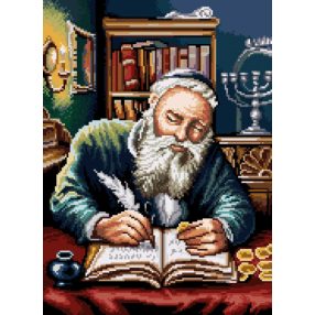 7192 Jew counting money - P. Sobczyk 31x42 cm