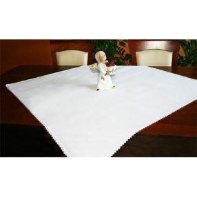 984-01 14ct Tablecloth Aida with trimming 90x90 cm