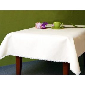 982-01 14ct Tablecloth Aida with trimming 110x160 cm
