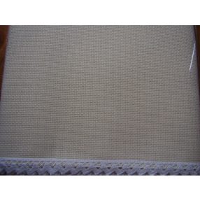 983-05 Tablecloth Aida with trimming 117x21 cm, 14ct beige