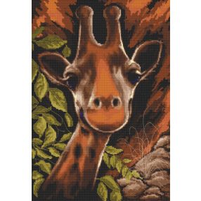 8306 Giraffe in the bush 32x47 cm