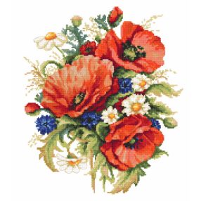 8327 Piros pipacsok 36x41 cm