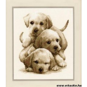 PN-0148781 Labrador kiskutyák 19x24 cm
