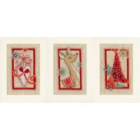 PN-0154080 Christmas greeting cards Set of 3 10,5x15 cm