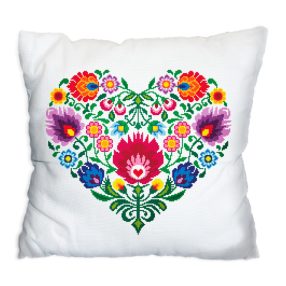 ZU 8533 Pillow - ethnic heart 40x40 cm