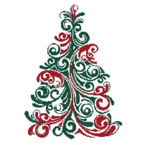 CRC - Piros és zöld karácsonyfa - kicsi