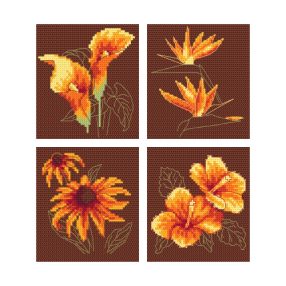 4977 Narancs színek 30x32 cm
