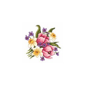 4990 Tavaszi csokor 18x18 cm