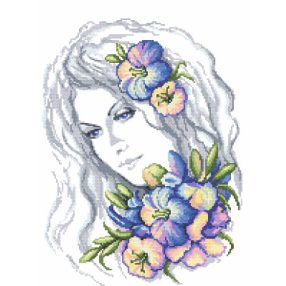 8350 Winter girl 34x45 cm