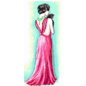 7233 Woman with cat 20x45 cm