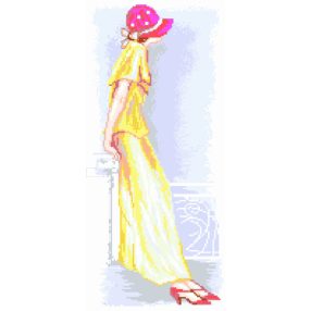 7229 Woman in a Hat 20x45 cm