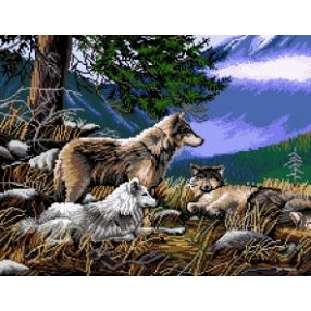 7221 Wolves 51x40 cm