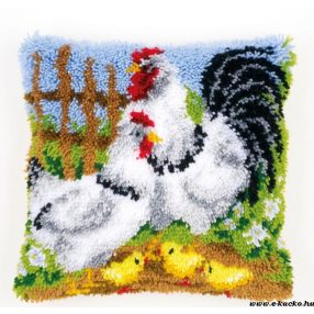 PN-0148984 Kakas tyúk és kiscsibék 40x40 cm