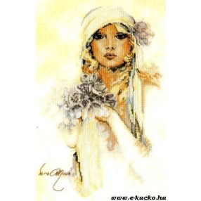 PN-0008013 Lady with Lilac Flower 30x20 cm