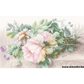   PN-0147588 Still life with peonies and morning glory  39x26 cm