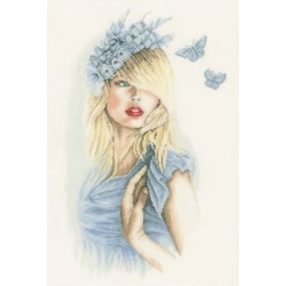 PN-0155691 Blue butterfly lady 30x46 cm