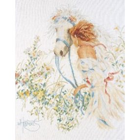 PN-0007952 Lady and horse 39x49 cm