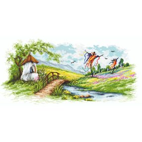 8362 Scarecrows on the field 88x43 cm