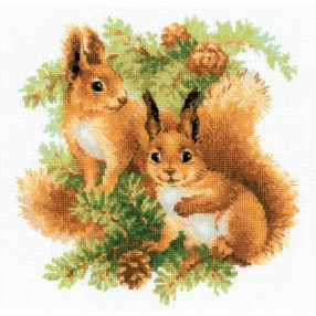 1491 Squirrels 25x25 cm