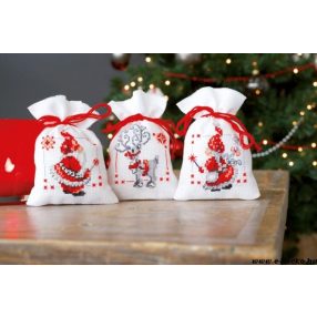 PN-0150688 Christmas elves aida set of 3 8x12 cm