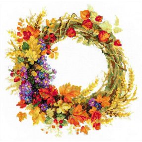 1537 Wreath with Wheat 30x30 cm