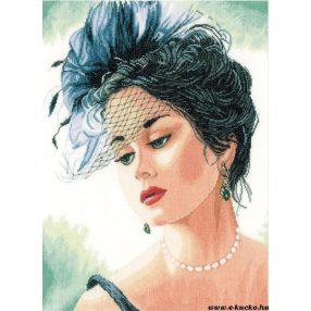 PN-0156943 Lady with hat 33x44 cm