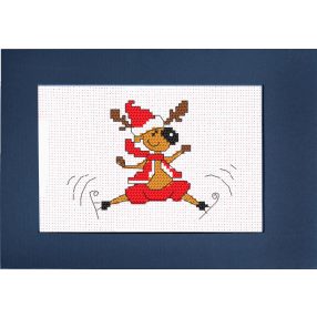 ZU8379 Smiling reindeer 15x21 cm