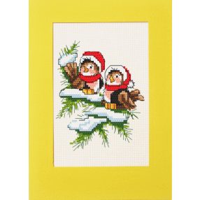 ZU8380 Christmas birds 15x21 cm