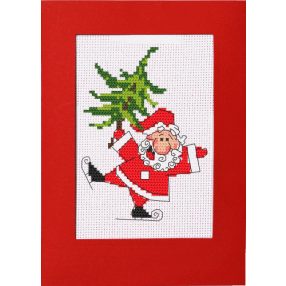 ZU8378 Cheerful Santa Claus 15x21 cm