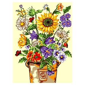 9315 Színes virágok 30x40 cm