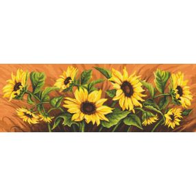 ZN10005 Field of sunflowers 106x37 cm