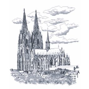 ZN4980 Cologne Cathedral 33x41 cm