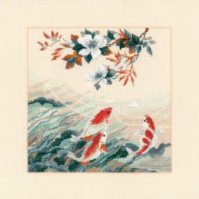 1574 Dancing Fish 40x40 cm