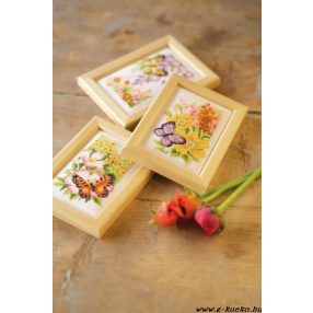 PN-0155954 Butterflies and flowers 8x12 cm