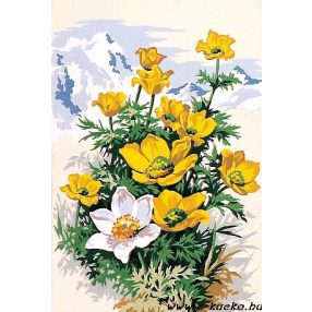 928-173 Sárga virágok 30x40 cm