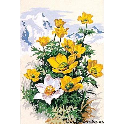 928-173 Sárga virágok 30x40 cm