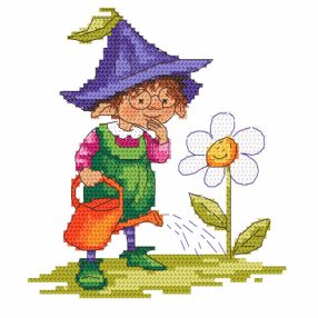 10039 Spring gnome 18x18 cm