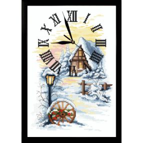 ZGR10027 Winter clock 20x30 cm