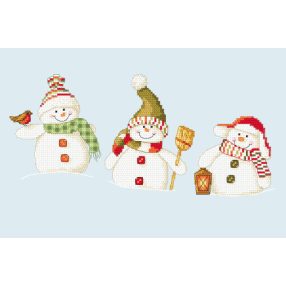 Z8660 Jolly snowmen 28x19 cm