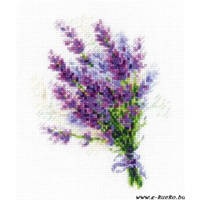 1607 Bouquet with Lavender 15x18 cm
