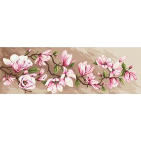 Z10059 Romantic magnolias 120x40 cm