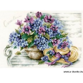 PN-0167812 Hydrangea on a bench 44x34 cm