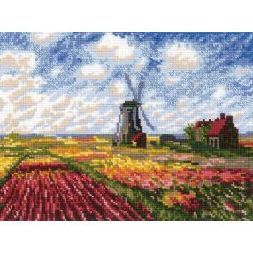 1643 Tulip Fields Monet 33x25 cm